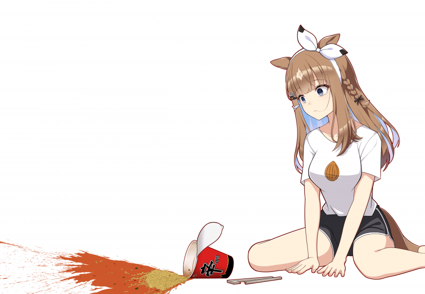 그림) 라면쏟은 아몬드아이