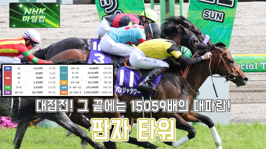 핫산) 판자 타워 - 25 NHK 마일 컵 「도쿄를 잘뛰어요」
