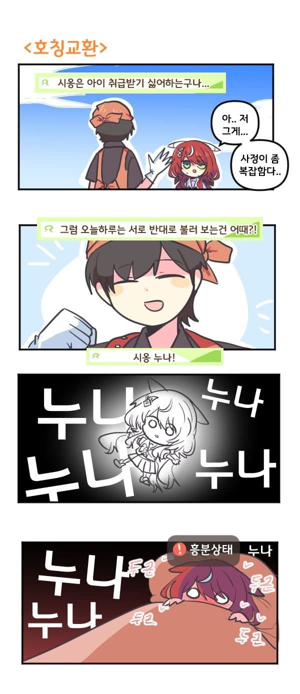 만화) 윈 바리와 호칭교환