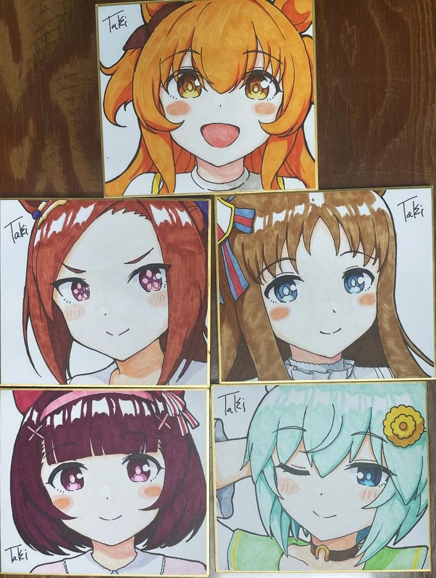 이번주 청주코믹 가져갈 손그림 5장