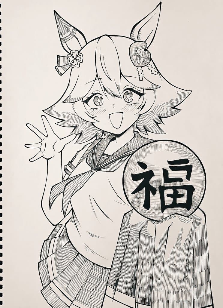 복순이 손그림 그렸음