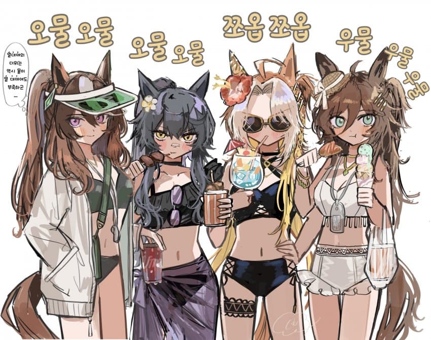 [くも] 수영복 삼관