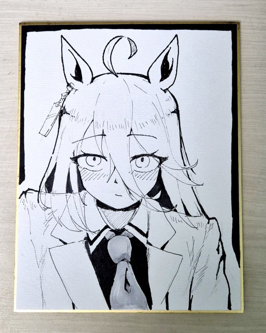 손그림) 색지에 그린 카페