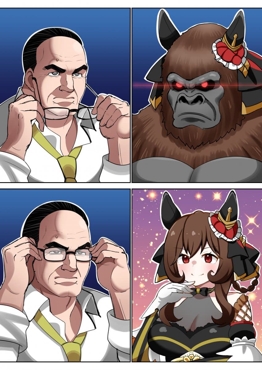 [荒森ラッコ] "고??? 고릴란가??"