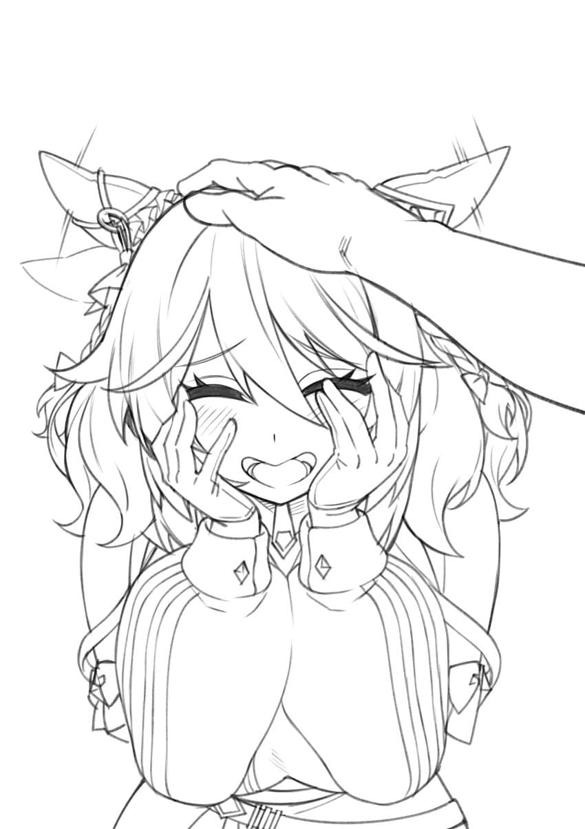 댕댕이 사까보이 그리는중