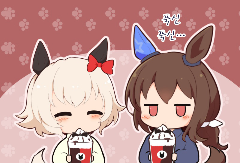 ごましお) 함께 스타벅스 한정 메뉴를 먹는 카렌 & 아야베