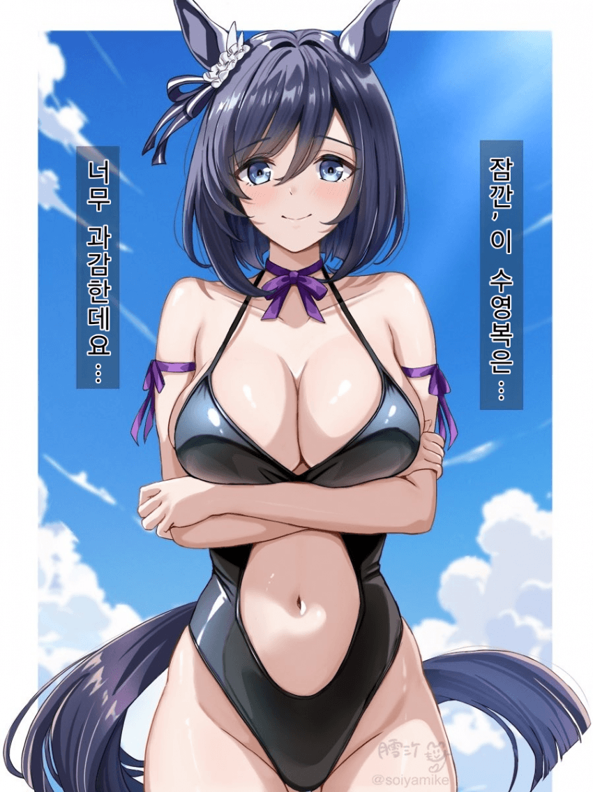 [月雪ミケ] 대담한 수영복 에이신