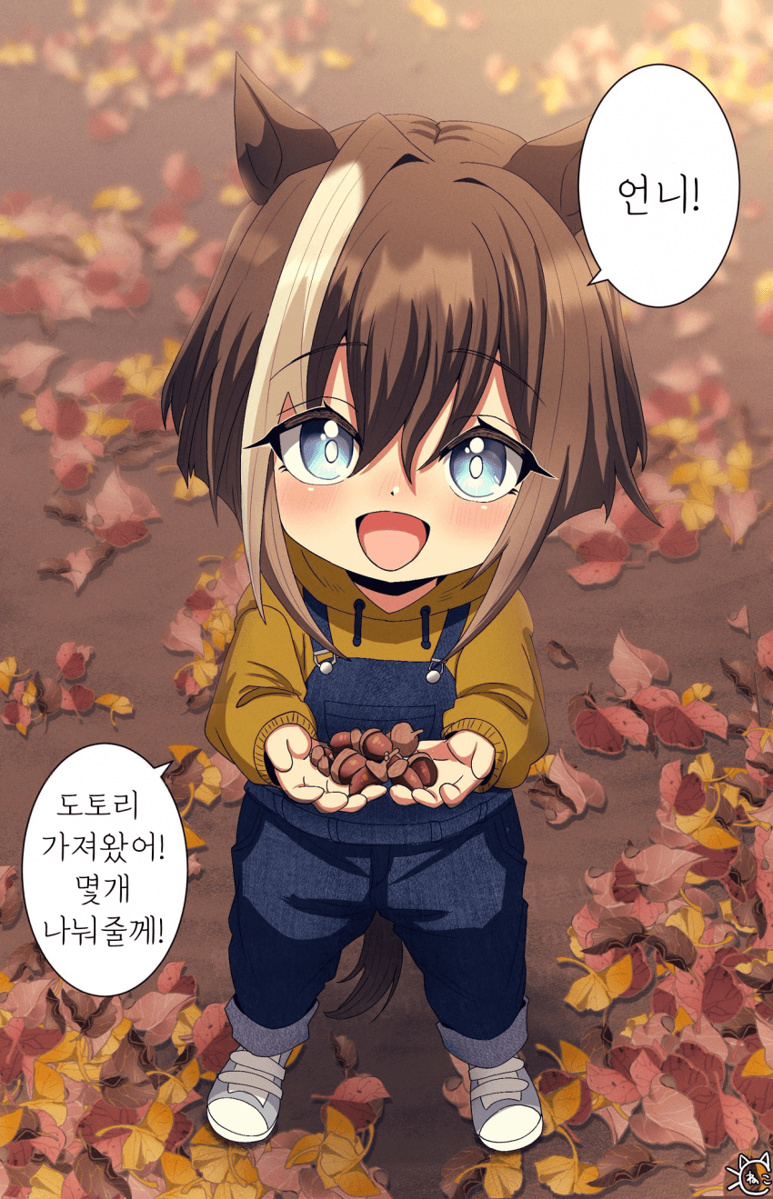 [カラーねこ] 도토리를 가져온 슈발