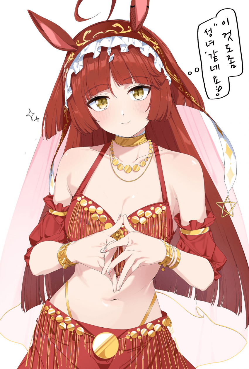 [ネルキチカタフクマ]무희 의상 레드 디자이어