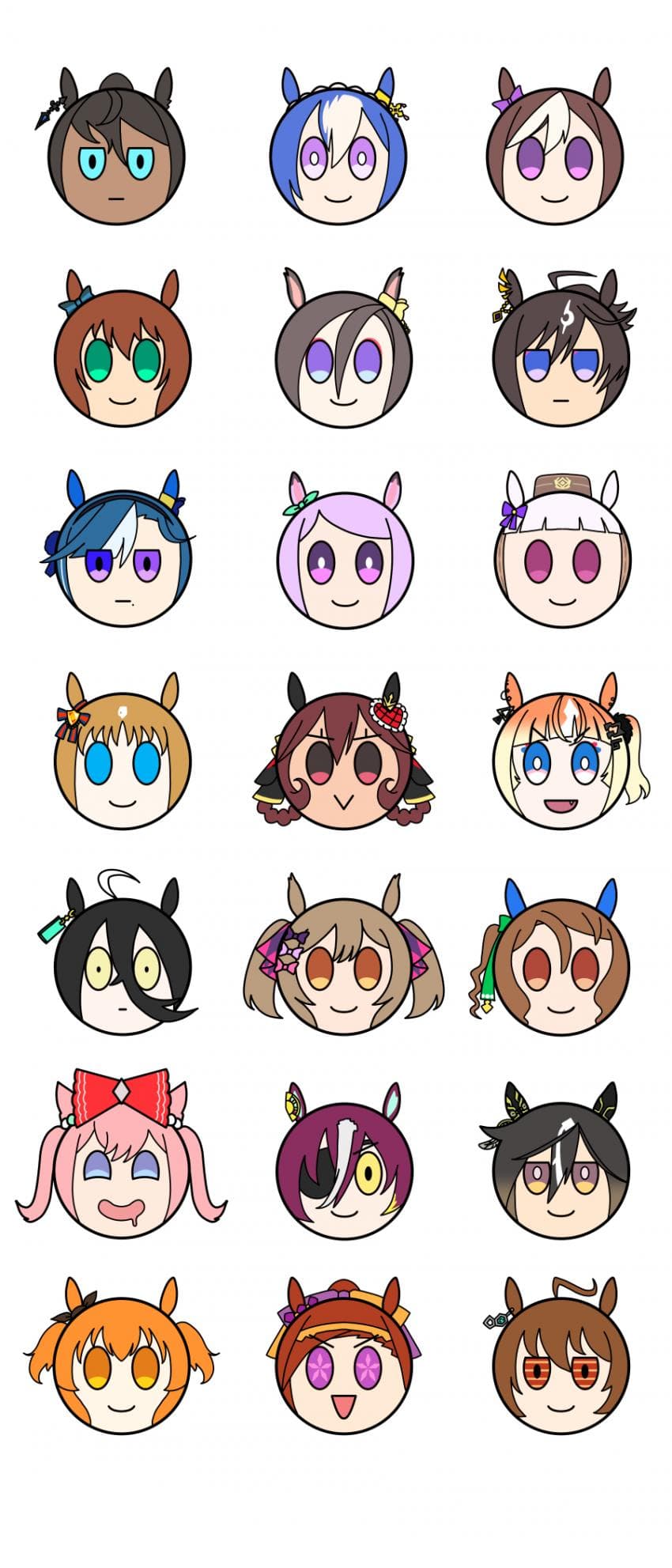 동글말딸+말딸혈통 20~25세대 그림