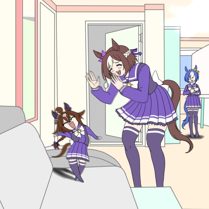 손주 재롱 구경하는 스페 그림